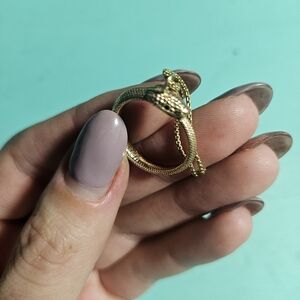 10k gold/ black diamond Oroborus necklace